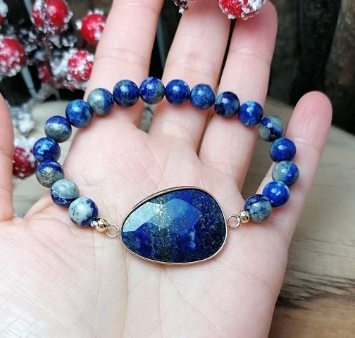 Náramok z minerálu lapiz lazuli
