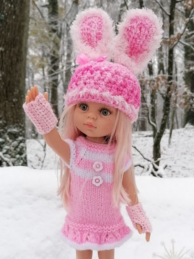 Čiapka pre bábiku / Bunny