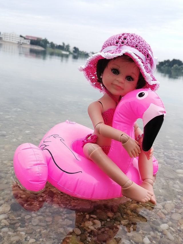  Nafukovacie koleso pre bábiku / Plameniak